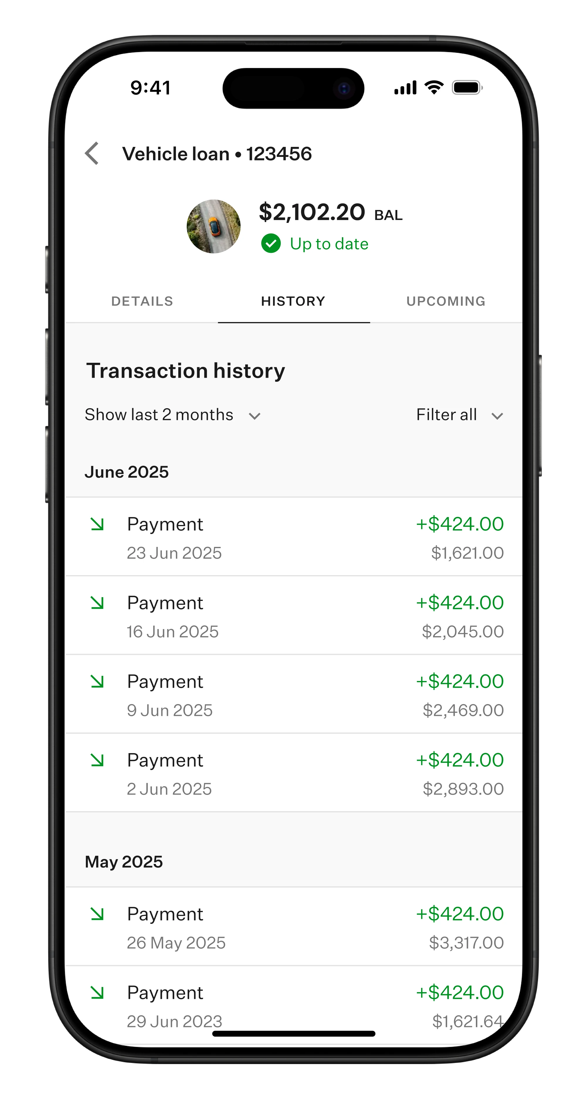 Payment History